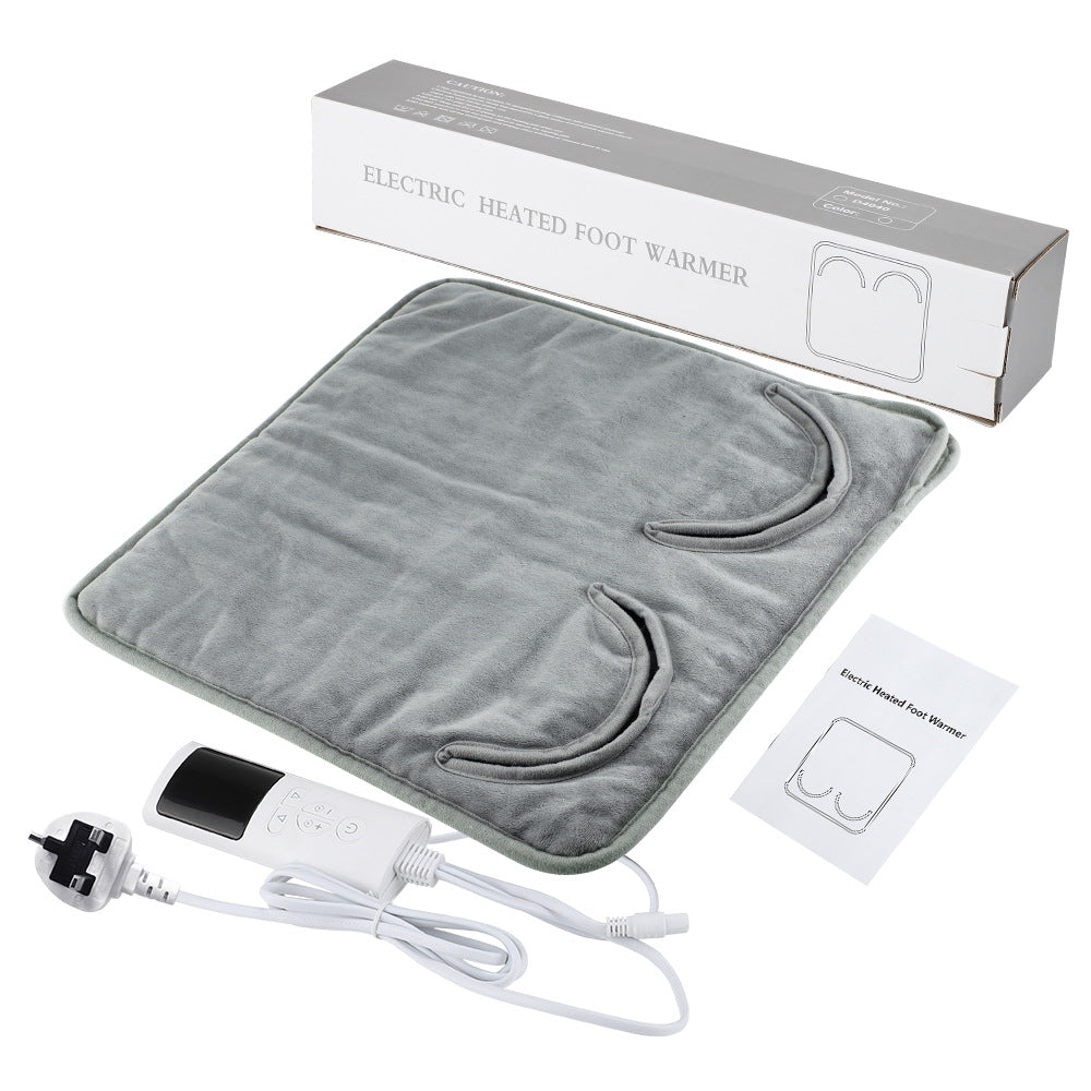 Electric Heating Foot Warmer Pad with Adjustable Temperature and Timer