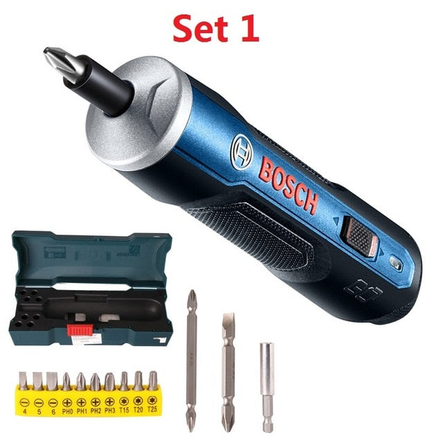 BOSCH GO Mini Electrical Screwdriver 3.6V lithium-ion Battery Rechargeable Cordless Power Drill with drill bits kits set