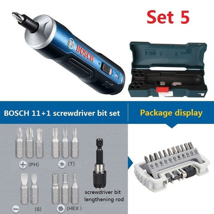 BOSCH GO Mini Electrical Screwdriver 3.6V lithium-ion Battery Rechargeable Cordless Power Drill with drill bits kits set