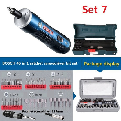 BOSCH GO Mini Electrical Screwdriver 3.6V lithium-ion Battery Rechargeable Cordless Power Drill with drill bits kits set