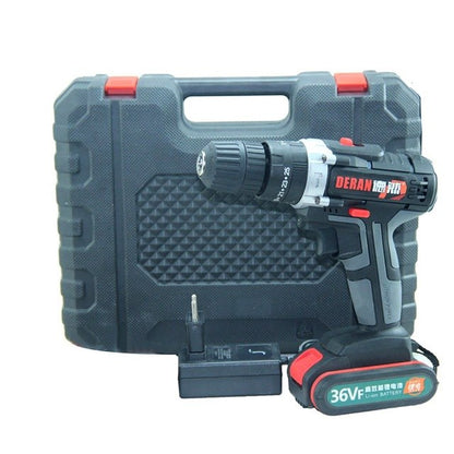 36V Electric Screwdriver with Flashlight 6500mah Rechargeable Battery Cordless Electric Drill Power Tools 2 Speed Screwdriver