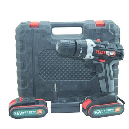 36V Electric Screwdriver with Flashlight 6500mah Rechargeable Battery Cordless Electric Drill Power Tools 2 Speed Screwdriver